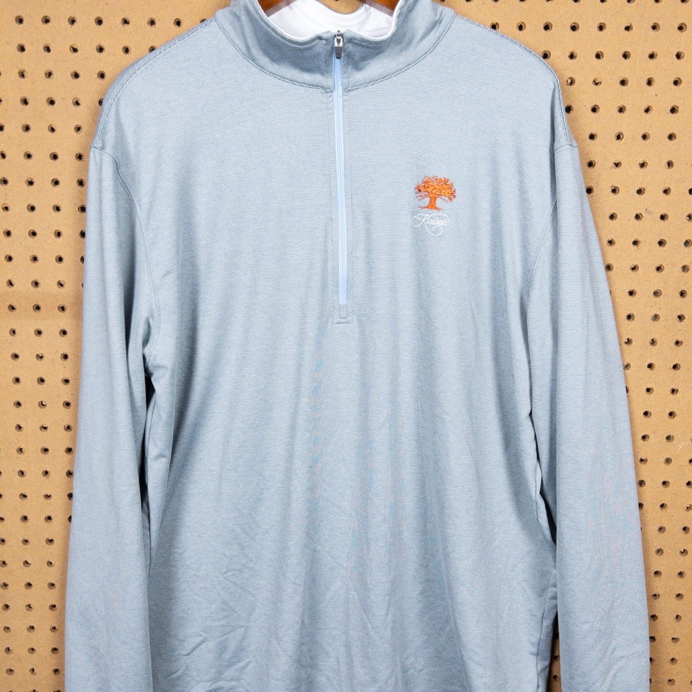 Straight Down Quarter-Zip Pullover Blue-Gray With… - image 2